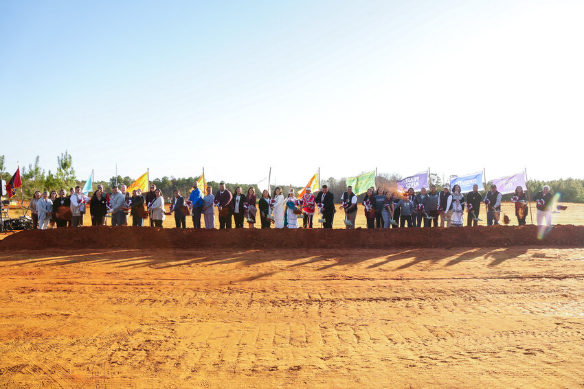 Tribal officials broke ground on a new school campus set to be finished by 2026-2027.
